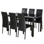 abensonHOME Marion 6-Seater Dining Set Black