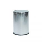 Cascade Dustbin with Swing Cover Silver
