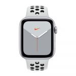 Apple Watch Nike Series 5 GPS 44mm Silver Aluminum Case with Nike Sport Band Smartwatch