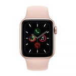 Apple Watch Series 5 GPS 40mm Gold Aluminum Case with Pink Sand Sport Band Smartwatch