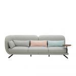abensonHOME Paris Grey 3-Seater Sofa with Table