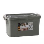 abensonHOME MegaBox 30L Grey Storage Box with Wheels