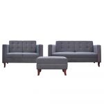Homeplus Lennon Grey Sofa Set
