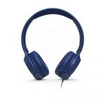 JBL Tune 500 Blue Wired On-Ear Headphones