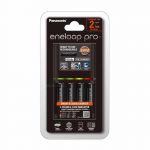 Panasonic eneloop pro Smart and Quick Charger K-KJ55HC40T2 with 4 Cell Battery