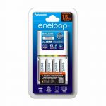 Panasonic eneloop Smart and Quick Charger K-KJ55MC40T2 AA with AA 4 Cell Battery