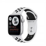 Apple Watch Nike SE GPS 40mm Silver Aluminum Case with Pure Platinum/Black Nike Sport Band Smartwatch