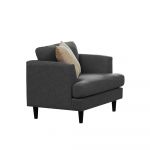 abensonHOME Sabrina 1-Seater Sofa Dark Grey