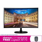 Samsung Monitor 24-inch LC24F390FHEXXP Curved LED Gaming Monitor