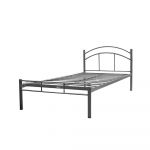 Homeplus Marbella 36x75 inches Grey Single Metal Bed