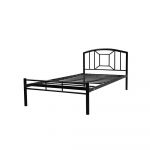 Homeplus Kennery 36x75 inches Black Single Metal Bed