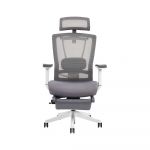 Aofeis Ergochair ALPHA Ergonomic White/Grey Office Chair 