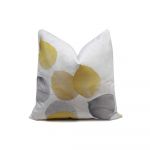 abensonHOME Leaves 45cm Yellow/White Pillow