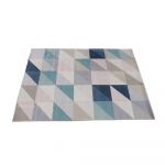 abensonHOME Modern 160x230 Multicolor Geometric Pattern Printed Rug