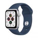 Apple Watch SE GPS Silver 44mm Aluminum Case with Abyss Blue Sport Band