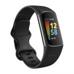 Fitbit Charge 5 Black / Graphite Stainless Steel Health, Fitness, and GPS Tracker Wristband