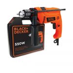 Black+Decker HD555K-B1 550W 13mm Hammer Drill Driver Power Tool