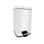Cascade Stainless Steel 12-Liter Soft Close Square Pedal Bin