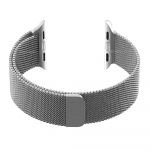 Promate Milous-38 Silver Stainless Steel Magnetic Milanese Loop for 38mm Apple Watch