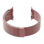 Promate Milous-42 Pink Stainless Steel Magnetic Milanese Loop for 42mm Apple Watch