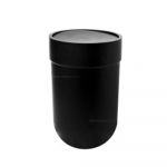 Umbra Touch Black Waste Can with Flippable Lid
