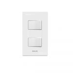 Philips LeafStyle 2 Gang 3 Way Switch