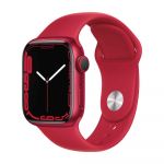 Apple Watch Series 7 GPS + Cellular 41mm (PRODUCT)RED Aluminum Case with (PRODUCT)RED Sport Band Smartwatch