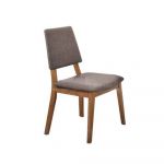 abensonHOME Gareth Walnut/Dark Brown Dining Chair