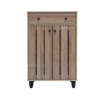 Homeplus Fiona Oak 1-Drawer Shoe Cabinet