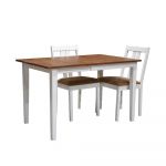 Homeplus Anderson 2-Seater Walnut/White Dining Set