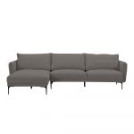 abensonHOME Lincoln Grey 3-Seater Sectional Sofa with Chaise