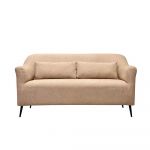 Homeplus Mella Beige 3-Seater Fabric Sofa