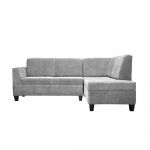 Homeplus Milea Grey Fabric Corner Sofa