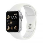 Apple Watch SE GPS (2nd Generation) Silver 40mm Aluminum Case with White Sport Band