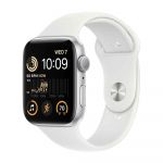 Apple Watch SE GPS (2nd Generation) Silver 44mm Aluminum Case with White Sport Band