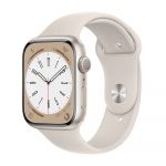 Apple Watch Series 8 GPS Starlight 45mm Aluminum Case with Starlight Sport Band