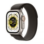 Apple Watch Ultra GPS + Cellular 49mm Titanium Case with Black/Gray Trail Loop, Small/Medium