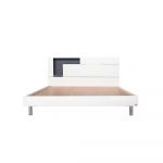 SB Furniture Spazz Queen White/Grey Twist Bedframe