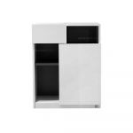 SB Furniture Spazz White/Grey Twist Low Cabinet