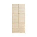 SB Furniture Hakone 90x57cm Oak 2-Door Wardrobe Cabinet