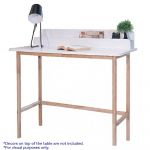 SB Furniture Canvas Work Desk White/Lindenberg Oak