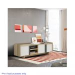 SB Furniture Nikko 55x160cm Lindberg Oak/White Linen Sideboard