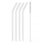 ZWILLING Sorrento Set of 4 Bent Glass Reusable Straw