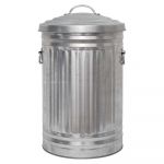 Habitat Alto Trash Can with Lid 52 Liters Silver