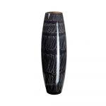 Habitat Tierra 65cm Black/White Wooden Vase