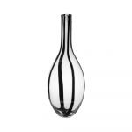 Habitat Opal 53cm Black/White Blown Glass Vase