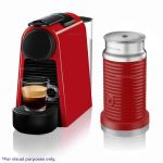 Nespresso Essenza Mini Red + Aeroccino 3 Red Bundle