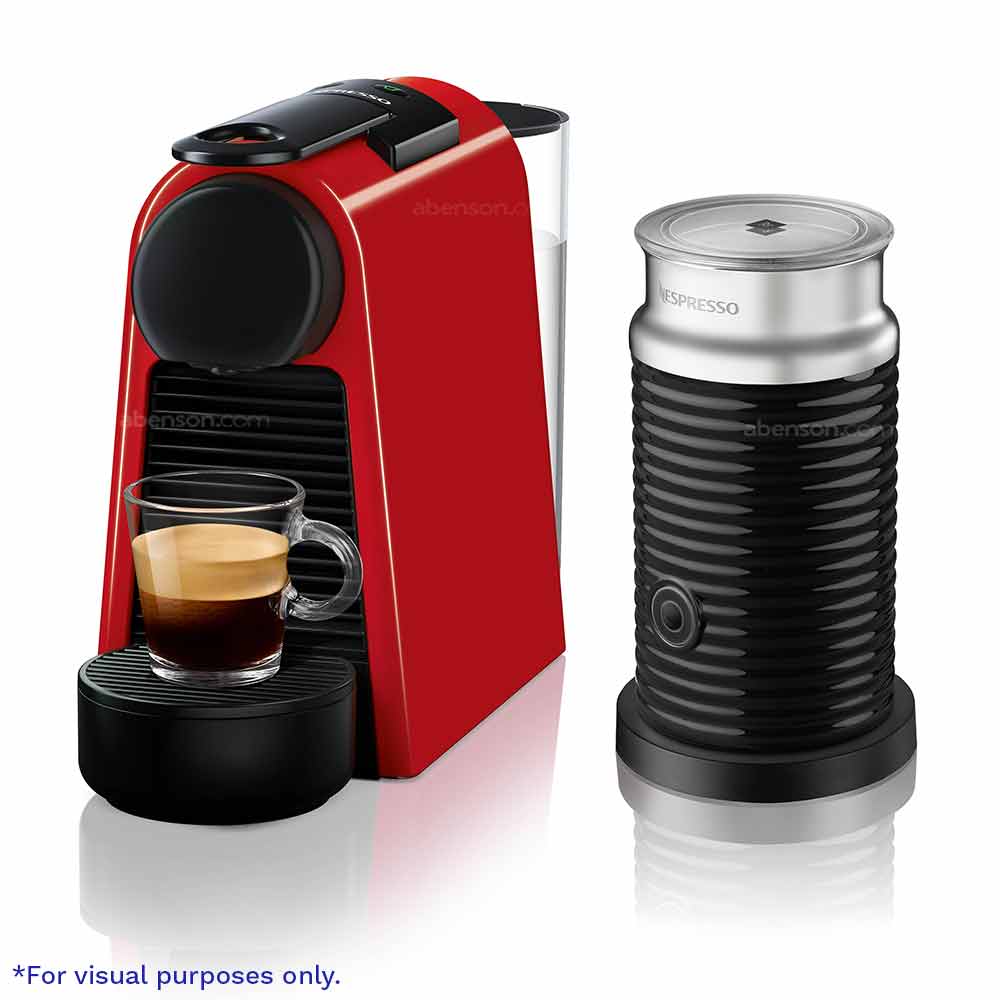 Nespresso Essenza Mini Red + Aeroccino 3 Black Bundle | Food and