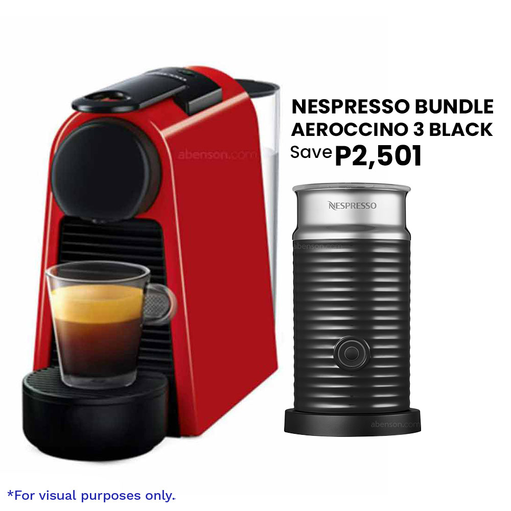 Nespresso Essenza Mini Red + Aeroccino 3 Red Bundle | Food and