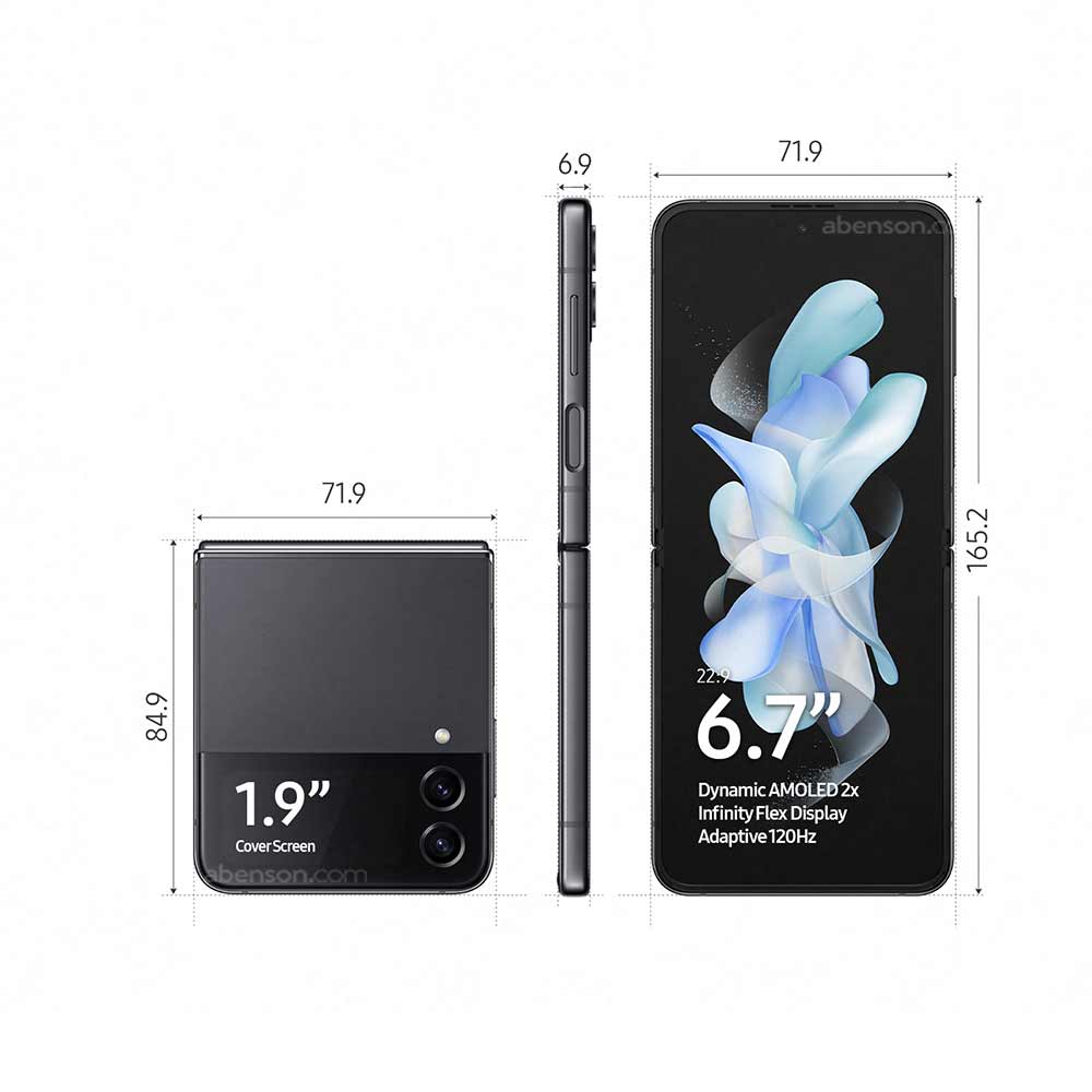 Samsung Galaxy Z Flip4 (8GB + 256GB) Graphite Smartphone | Mobile